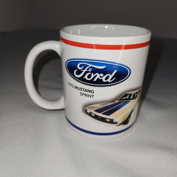 Ford Mustang 1972 Sprint Ceramic Mug Standard Size Coffee Cup - Picture 3 of 6